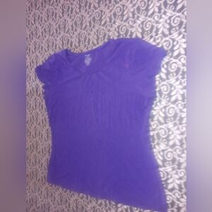 George Vibrant Purple Round Neck Short Sleeve T-shirt